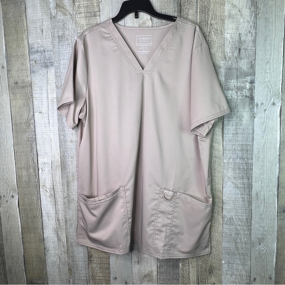 Cherokee Authentic Workwear Evolution Size Large Short Sleeve V-Neck Scrub Shirt